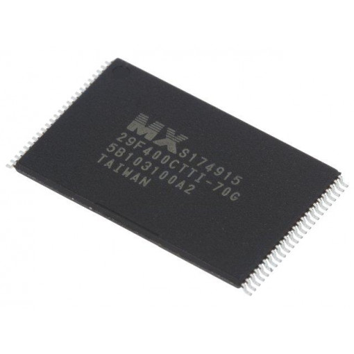 MX29F400CTTI-70G/TRAY; FLASH memory; 70ns; TSOP48; parallel; MACRONIX INTERNATIONAL MX29F400CTTI-70G/TRAY; FLASH memory; 70ns; TSOP48; parallel; MACRONIX INTERNATIONAL