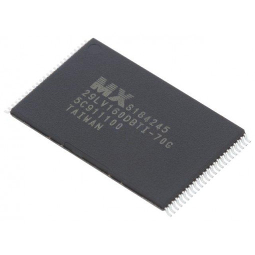 MX29LV160DBTI-70G/TRAY; FLASH memory; 70ns; TSOP48; parallel; MACRONIX INTERNATIONAL MX29LV160DBTI-70G/TRAY; FLASH memory; 70ns; TSOP48; parallel; MACRONIX INTERNATIONAL