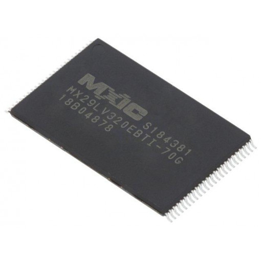 MX29LV320EBTI-70G/TRAY; FLASH memory; 70ns; TSOP48; parallel; MACRONIX INTERNATIONAL MX29LV320EBTI-70G/TRAY; FLASH memory; 70ns; TSOP48; parallel; MACRONIX INTERNATIONAL