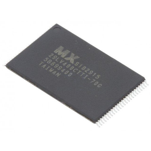 MX29LV400CTTI-70G/TRAY; FLASH memory; 70ns; TSOP48; parallel; MACRONIX INTERNATIONAL MX29LV400CTTI-70G/TRAY; FLASH memory; 70ns; TSOP48; parallel; MACRONIX INTERNATIONAL