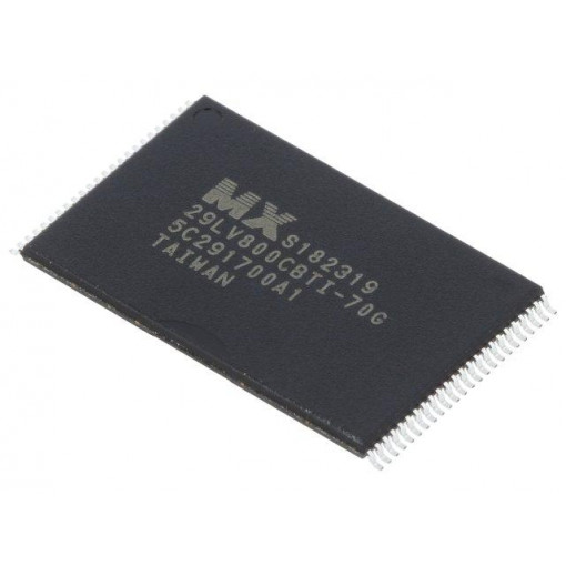 MX29LV800CBTI-70G/TRAY; FLASH memory; 70ns; TSOP48; parallel; MACRONIX INTERNATIONAL