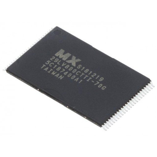 MX29LV800CTTI-70G/TRAY; FLASH memory; 70ns; TSOP48; parallel; MACRONIX INTERNATIONAL