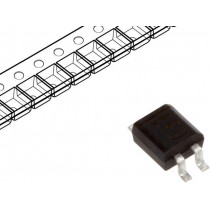 MYS125; Single-phase bridge rectifier; Urmax: 125V; If: 0.5A; Ifsm: 20A; DIOTEC SEMICONDUCTOR