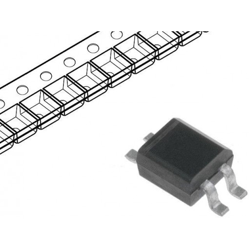 MYS250; Single-phase bridge rectifier; Urmax: 250V; If: 0.5A; Ifsm: 20A; DIOTEC SEMICONDUCTOR