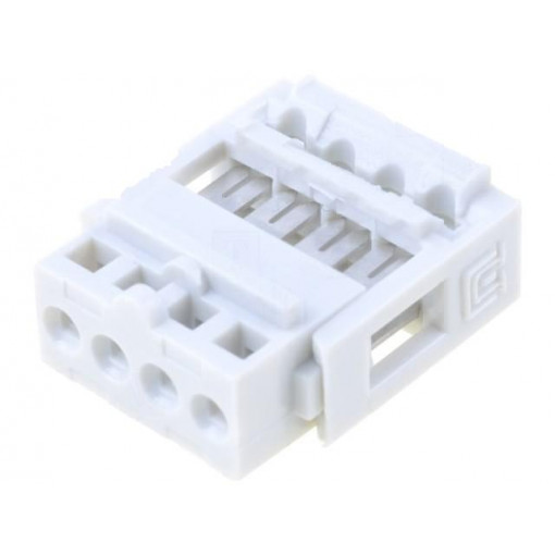 N1604; Plug; IDC; female; PIN: 4; IDC; THT; 2.54mm; tinned; Layout: 1x4; TOMIC