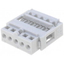 N1605; Plug; IDC; female; PIN: 5; IDC; THT; 2.54mm; tinned; Layout: 1x5; TOMIC