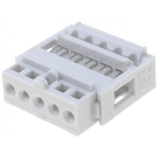 N1605; Plug; IDC; female; PIN: 5; IDC; THT; 2.54mm; tinned; Layout: 1x5; TOMIC