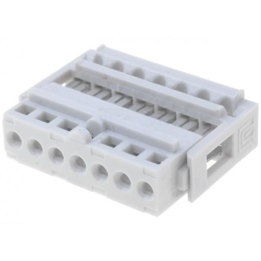 N1607; Plug; IDC; female; PIN: 7; IDC; THT; 2.54mm; tinned; Layout: 1x6; TOMIC