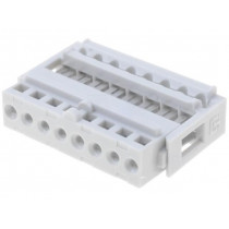 N1608; Plug; IDC; female; PIN: 8; IDC; THT; 2.54mm; tinned; Layout: 1x8; TOMIC