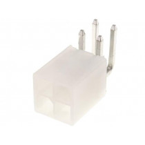 N42GK-04; Socket; wire-board; male; N42G; 4.2mm; PIN: 4; THT; 600V; 9A; tinned; NINIGI N42GK-04; Socket; wire-board; male; N42G; 4.2mm; PIN: 4; THT; 600V; 9A; tinned; NINIGI