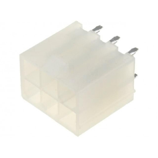 N42GP-06; Socket; wire-board; male; N42G; 4.2mm; PIN: 6; THT; 600V; 9A; tinned; NINIGI N42GP-06; Socket; wire-board; male; N42G; 4.2mm; PIN: 6; THT; 600V; 9A; tinned; NINIGI