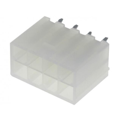 N42GP-08; Socket; wire-board; male; N42G; 4.2mm; PIN: 8; THT; 600V; 9A; tinned; NINIGI