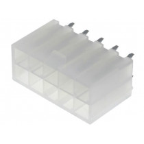 N42GP-10; Socket; wire-board; male; N42G; 4.2mm; PIN: 10; THT; 600V; 9A; tinned; NINIGI