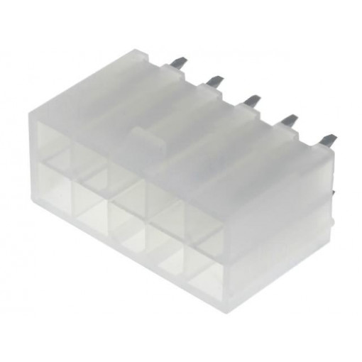 N42GP-10; Socket; wire-board; male; N42G; 4.2mm; PIN: 10; THT; 600V; 9A; tinned; NINIGI