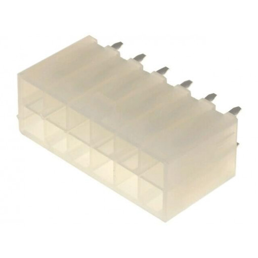 N42GP-12; Socket; wire-board; male; N42G; 4.2mm; PIN: 12; THT; 600V; 9A; tinned; NINIGI N42GP-12; Socket; wire-board; male; N42G; 4.2mm; PIN: 12; THT; 600V; 9A; tinned; NINIGI