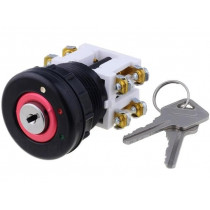 N5-1 N/2; Switch: rotary with key; 30mm; red; PROMET N5-1 N/2; Switch: rotary with key; 30mm; red; PROMET