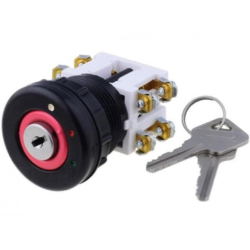 N5-1 N/2; Switch: rotary with key; 30mm; red; PROMET N5-1 N/2; Switch: rotary with key; 30mm; red; PROMET