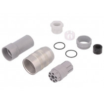 931720001 N6R EF; Plug; Connector: DIN 43651; NR; female; PIN: 7; w/o contacts; 10A; HIRSCHMANN