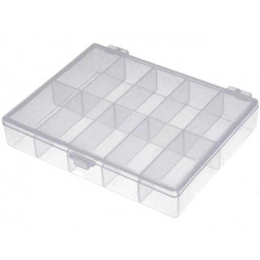 NB-BOX10; Container: compartment box; 120x90x22mm; transparent; NEWBRAND