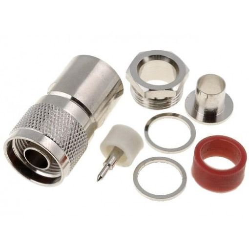 ; Plug; N; male; straight; RG213; 11mm; soldering,clamp; for cable; ; Plug; N; male; straight; RG213; 11mm; soldering,clamp; for cable;