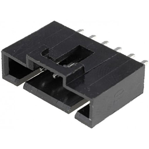 NCDW-06; Socket; wire-board; male; 2.54mm; PIN: 6; THT; 2.5A; tinned; -25÷85°C; NINIGI