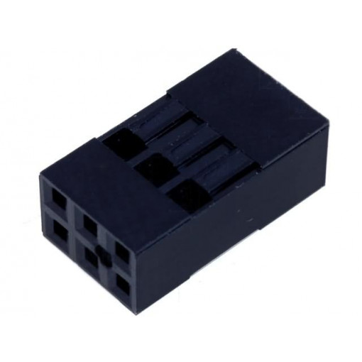 NDR-06; Plug; pin strips; NSR/NDR; female; PIN: 6; w/o contacts; 2.54mm; NINIGI NDR-06; Plug; pin strips; NSR/NDR; female; PIN: 6; w/o contacts; 2.54mm; NINIGI