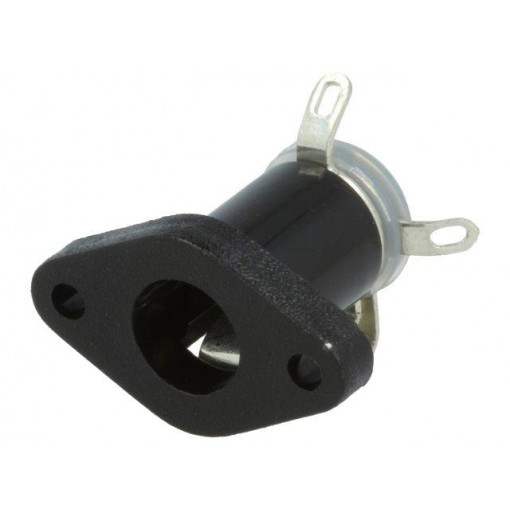 NEB 1; Socket; DC supply; male; 6/1,98mm; soldering; 3A; 34VDC; straight; LUMBERG