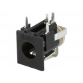 NEB 1 R; Socket; DC supply; male; 6/1,98mm; with on/off switch; on PCBs; LUMBERG