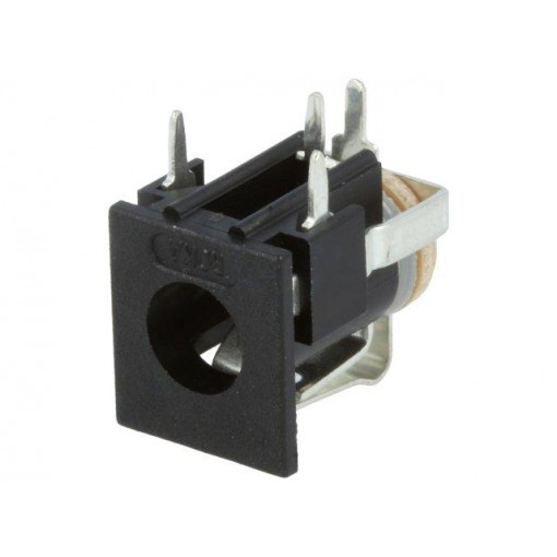 NEB 1 R; Socket; DC supply; male; 6/1,98mm; with on/off switch; on PCBs; LUMBERG