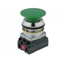 NEF30-DZXY; Switch: push-button; Stabl.pos: 1; NC + NO; 30mm; green; IP56; Pos: 2; PROMET
