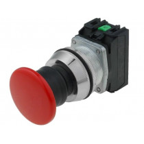 NEF30-UDCXY; Switch: push-button; Stabl.pos: 1; NC + NO; 30mm; red; IP66; Pos: 2; PROMET