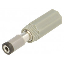 NES 1 GRAU; Plug; DC supply; female; 6/1,98mm; for cable; soldering; 3A; 34VDC; LUMBERG