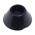 ; Foot; black; PVC; A: 14.8mm; B: 8mm; C: 6mm; E: 7mm; D: 3mm; F: 3.1mm; FIX&FASTEN ; Foot; black; PVC; A: 14.8mm; B: 8mm; C: 6mm; E: 7mm; D: 3mm; F: 3.1mm; FIX&FASTEN