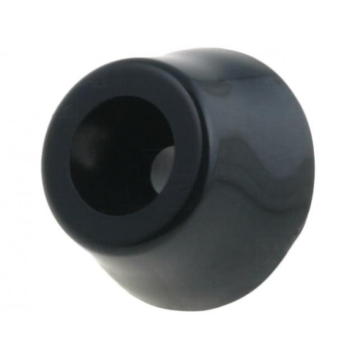 ; Foot; black; polypropylene; A: 18mm; B: 13.7mm; C: 7.8mm; E: 9.8mm; FIX&FASTEN