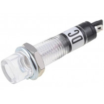; Indicator: with neon lamp; recessed; white; 12VAC; Cutout: Ø7.5mm; NINIGI ; Indicator: with neon lamp; recessed; white; 12VAC; Cutout: Ø7.5mm; NINIGI