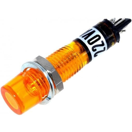 ; Indicator: with neon lamp; recessed; orange; 230VAC; plastic; IP20; NINIGI