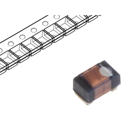 NL03JTC100; Inductor: wire; SMD; 0603; 10uH; 400mA; 4.46Ω; Q: 15; ftest: 7.96MHz; Viking