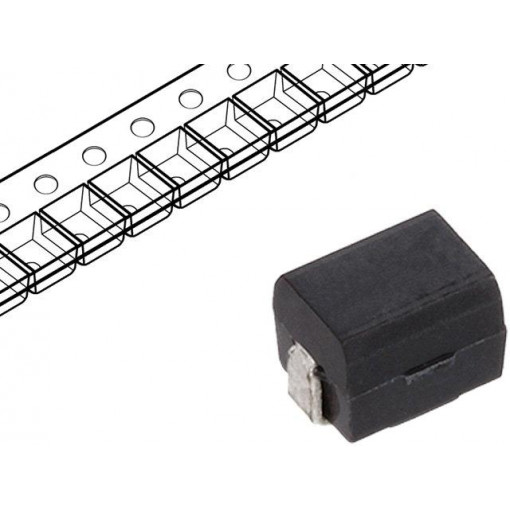 NL12KTC471; Inductor: wire; SMD; 1812; 470uH; 75mA; 26Ω; Q: 20; ftest: 0.796MHz; Viking