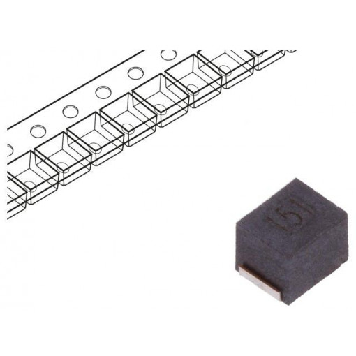NLCV32T-151K-EF; Inductor: wire; SMD; 1210; 150uH; 100mA; 6.1Ω; Q: 20; ftest: 0.796MHz; TDK