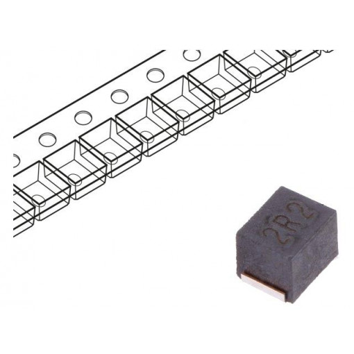 NLCV32T-2R2M-EF; Inductor: wire; SMD; 1210; 2.2uH; 770mA; 0.13Ω; Q: 10; ftest: 7.96MHz; TDK