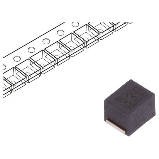 NLCV32T-330K-EF; Inductor: wire; SMD; 1210; 33uH; 240mA; 1.1Ω; Q: 15; ftest: 2.52MHz; TDK