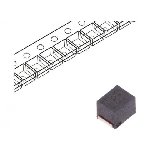 NLCV32T-6R8M-EF; Inductor: wire; SMD; 1210; 6.8uH; 530mA; 0.27Ω; Q: 15; ftest: 7.96MHz; TDK
