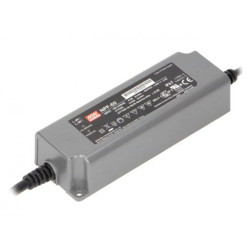 NPF-60-36; Power supply: switched-mode; LED; 60.12W; 36VDC; 21.6÷36VDC; 1.67A; MEAN WELL