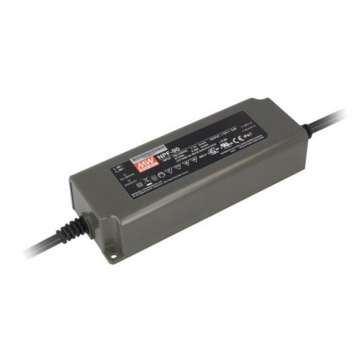 NPF-90-12; Power supply: switched-mode; LED; 90W; 12VDC; 7.2÷12VDC; 7.5A; IP67; MEAN WELL