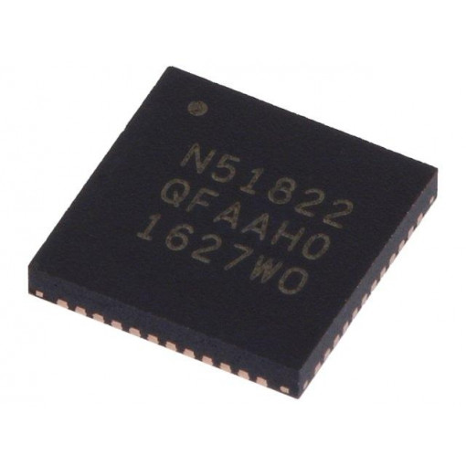 NRF51822-QFAA-R7; SoC; Flash: 256kB; RAM: 16kB; QFN48; 16bit timers: 3; 1.8÷3.6VDC; NORDIC SEMICONDUCTOR NRF51822-QFAA-R7; SoC; Flash: 256kB; RAM: 16kB; QFN48; 16bit timers: 3; 1.8÷3.6VDC; NORDIC SEMICONDUCTOR