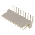 NS25-W10K; Socket; wire-board; male; NS25; 2.54mm; PIN: 10; THT; 250V; 3A; tinned; NINIGI