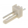NS25-W2P; Socket; wire-board; male; NS25; 2.54mm; PIN: 2; THT; 250V; 3A; tinned; NINIGI NS25-W2P; Socket; wire-board; male; NS25; 2.54mm; PIN: 2; THT; 250V; 3A; tinned; NINIGI