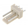 NS25-W3P; Socket; wire-board; male; NS25; 2.54mm; PIN: 3; THT; 250V; 3A; tinned; NINIGI NS25-W3P; Socket; wire-board; male; NS25; 2.54mm; PIN: 3; THT; 250V; 3A; tinned; NINIGI
