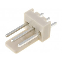 NS25-W3P; Socket; wire-board; male; NS25; 2.54mm; PIN: 3; THT; 250V; 3A; tinned; NINIGI