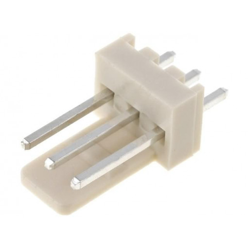 NS25-W3P; Socket; wire-board; male; NS25; 2.54mm; PIN: 3; THT; 250V; 3A; tinned; NINIGI